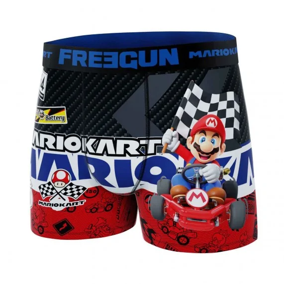 Boxer Mann Microfaser "Super Mario Kart" (Boxershorts Mann) Freegun auf FrenchMarket