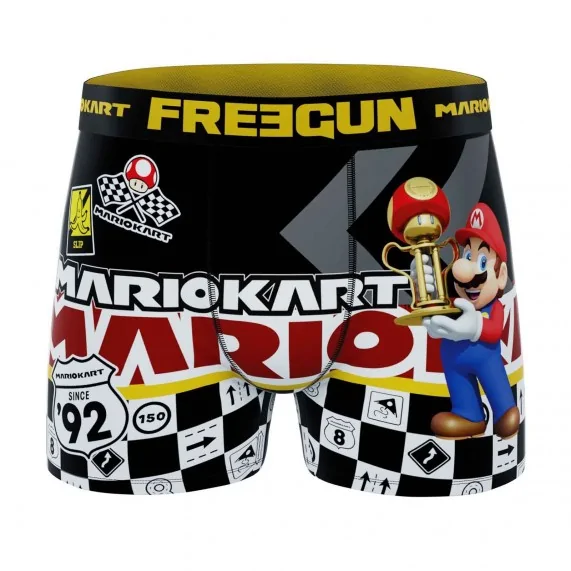 Super Mario Kart" Microvezel Boxer voor Mannen (Herenboxershorts) Freegun chez FrenchMarket
