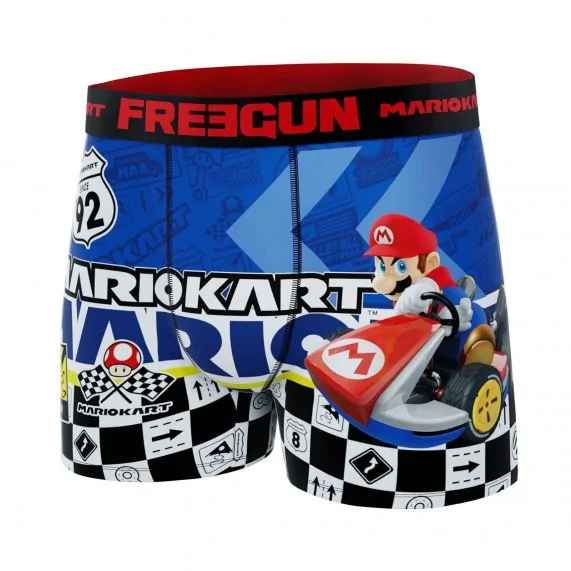 Super Mario Kart" Microvezel Boxer voor Mannen (Herenboxershorts) Freegun chez FrenchMarket