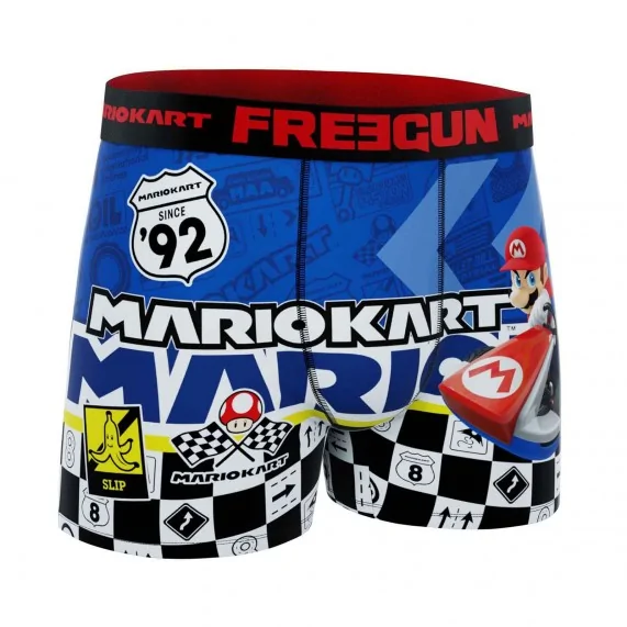 Super Mario Kart" Microvezel Boxer voor Mannen (Herenboxershorts) Freegun chez FrenchMarket