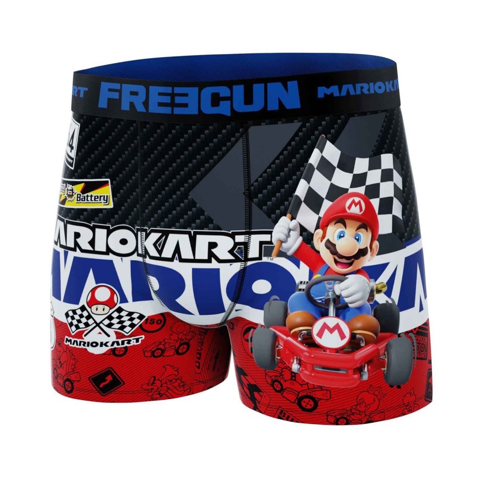 FREEGUN Mario Kart| Boxer Enfant Nintendo / French Market