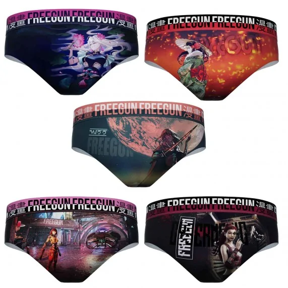 Lot de 5 Boxers Femme en Microfibre (Boxer Femme) Freegun chez FrenchMarket Lot de 5 Boxers Femme en Microfibre (Boxer Femme) Freegun chez FrenchMarket