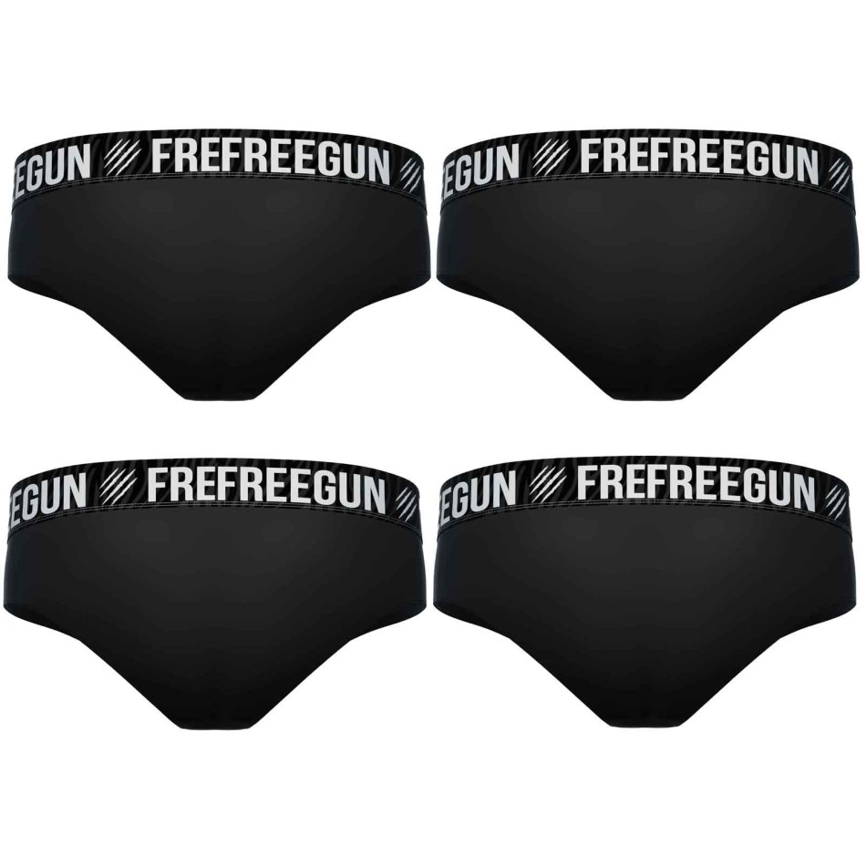 FREEGUN Set om 4 damboxershorts i svart bomull