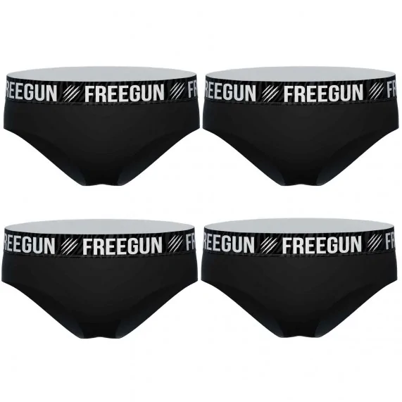 4er-Pack Boxershorts für Frauen aus Baumwolle (Boxers - Höschen) Freegun auf FrenchMarket