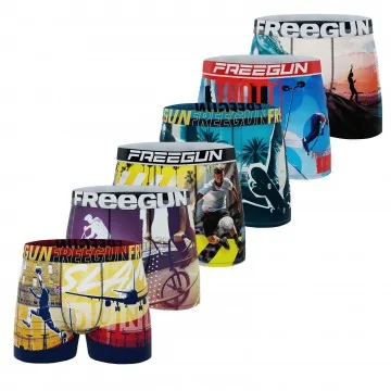 6er-Set Boxershorts für Männer Sport Extreme (Boxershorts für Männer) Freegun auf FrenchMarket