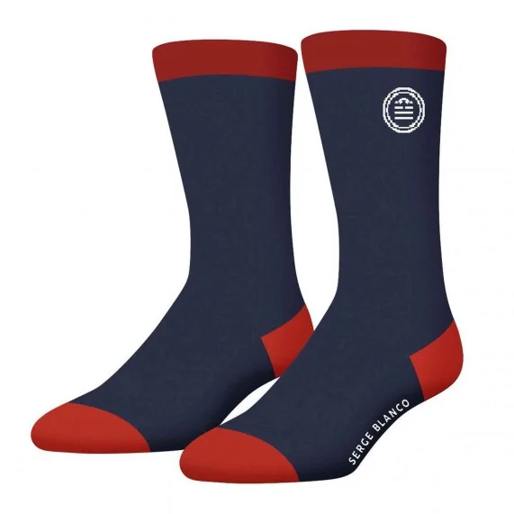 Lot de 3 paires de Chaussettes Homme en Coton "Rugby Square" (Fancy socks) Serge Blanco on FrenchMarket