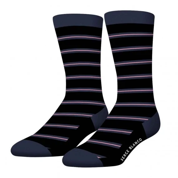 Lot de 3 paires de Chaussettes Homme en Coton "Rugby Square" (Fancy socks) Serge Blanco on FrenchMarket