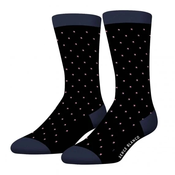 Lot de 3 paires de Chaussettes Homme en Coton "Rugby Square" (Fancy socks) Serge Blanco on FrenchMarket