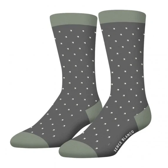 Lot de 3 paires de Chaussettes Homme en Coton "Rugby Square" (Fancy socks) Serge Blanco on FrenchMarket