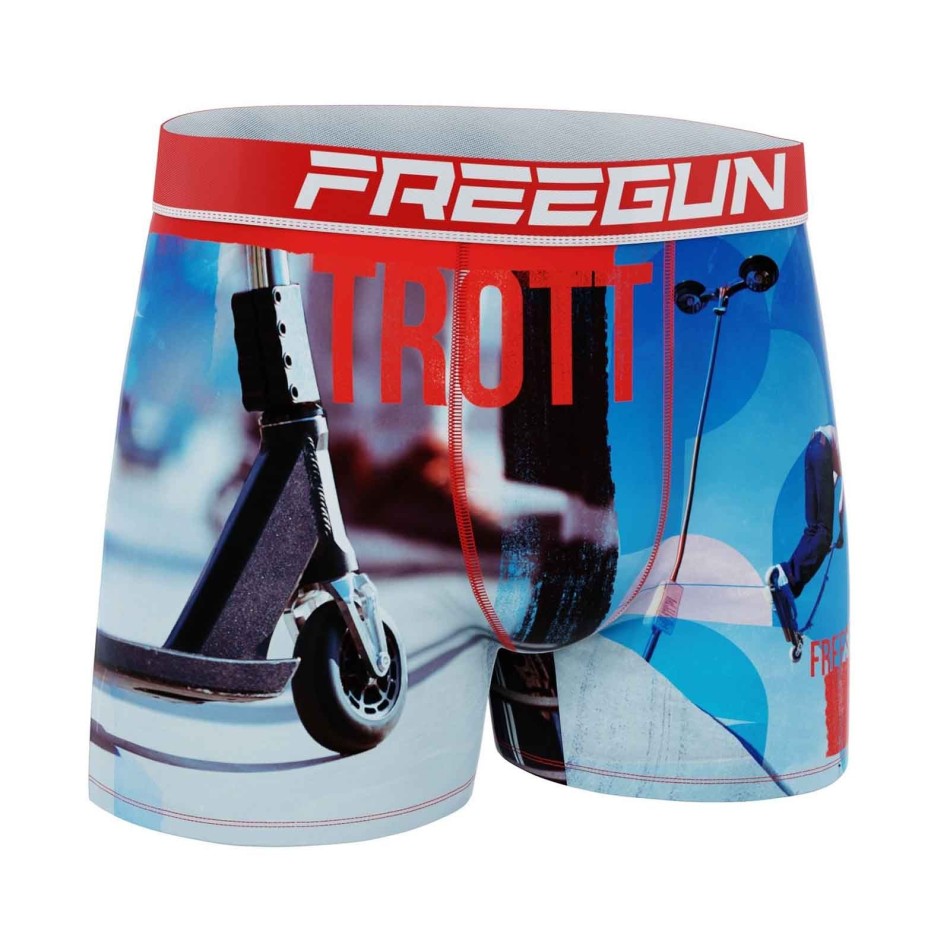 Boxer Homme Microfibre "Scooter Trott" (Boxers Homme) Freegun chez FrenchMarket