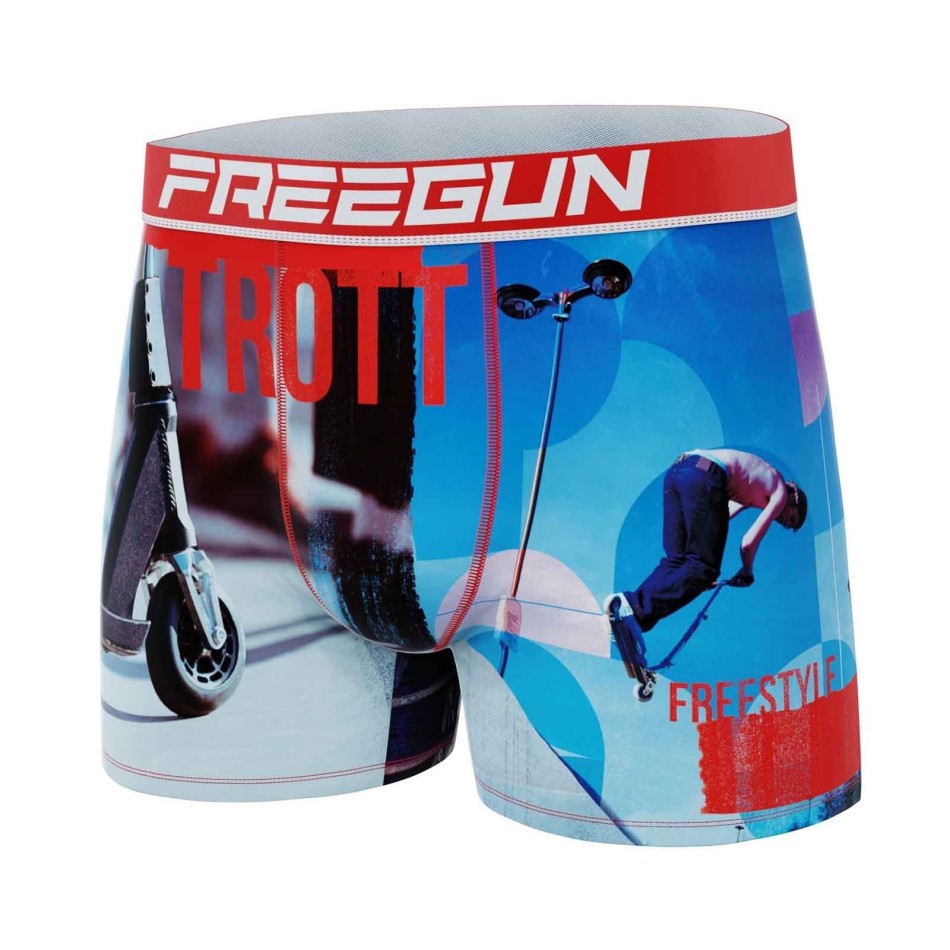 Boxer in microfibra "Scooter Trott" per uomo (Boxer da uomo) Freegun chez FrenchMarket
