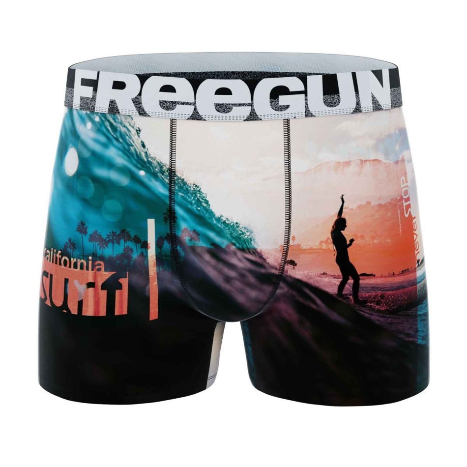 Boxer Homme Premium Summer "Surf" (Men's boxer shorts) Freegun on FrenchMarket