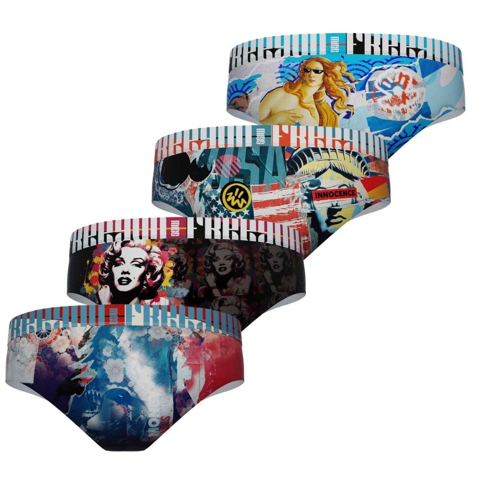 Set di 4 boxer per ragazze, fantasia (Boxer/Shorty) Freegun chez FrenchMarket