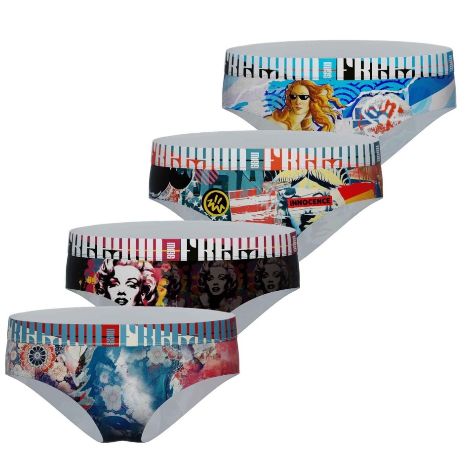 Juego de 4 bóxers de niña Fancy (Boxers/Shorty) Freegun chez FrenchMarket