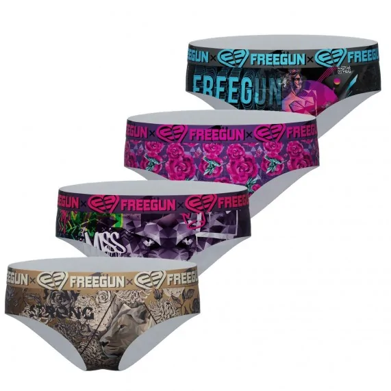 4er-Set Mädchen-Boxershorts Fancy (Boxer/Shorty) Freegun auf FrenchMarket