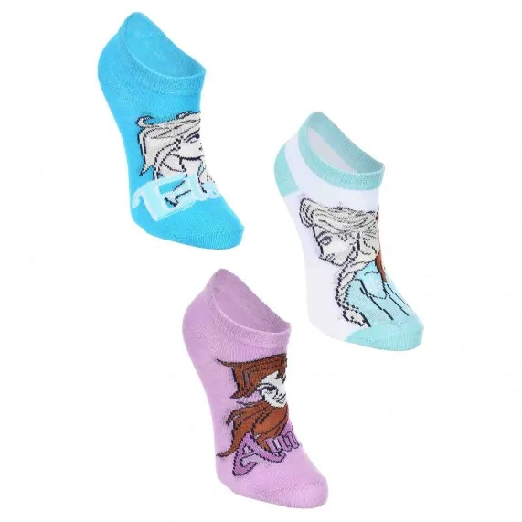 Lote de 3 pares de calcetines para niña "Reines Des Neiges (Calcetines) French Market chez FrenchMarket