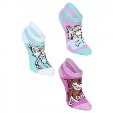 Lot de 3 Paires de Socquettes Fille "Reines Des Neiges" (Chaussettes) French Market chez FrenchMarket