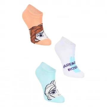 Lot de 3 Paires de Socquettes Fille "Reines Des Neiges" (Chaussettes) French Market chez FrenchMarket