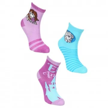 Lot de 3 Paires de Chaussettes Fille "Reines Des Neiges" (Chaussettes) French Market chez FrenchMarket
