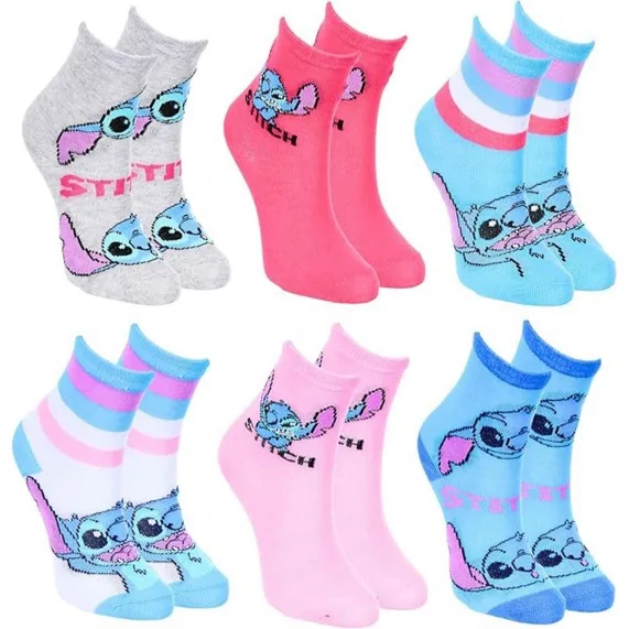 Set van 6 paar Lilo & Stitch meisjessokken (Sokken) French Market chez FrenchMarket Set van 6 paar Lilo & Stitch meisjessokken (Sokken) French Market chez FrenchMarket