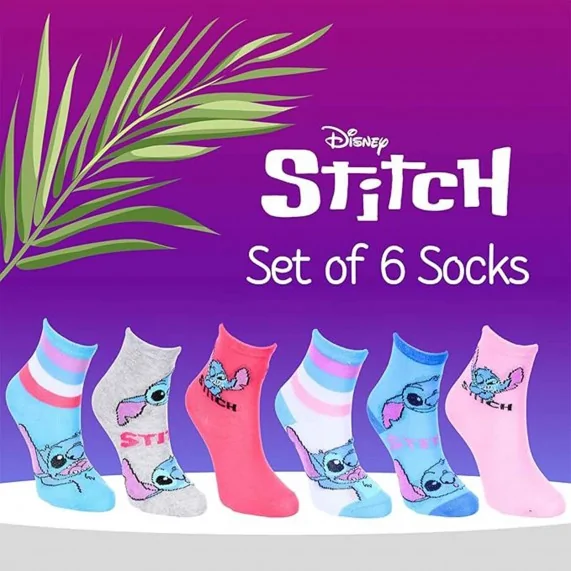 Set van 6 paar Lilo & Stitch meisjessokken (Sokken) French Market chez FrenchMarket Set van 6 paar Lilo & Stitch meisjessokken (Sokken) French Market chez FrenchMarket