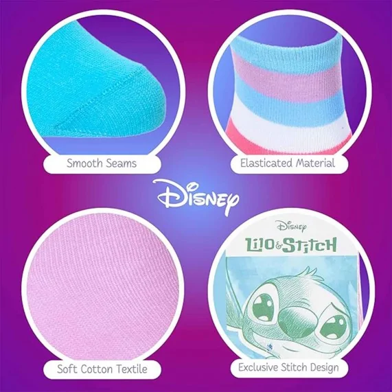 6 Paar "Lilo & Stitch" Socken, Mädchen (Socken) French Market auf FrenchMarket