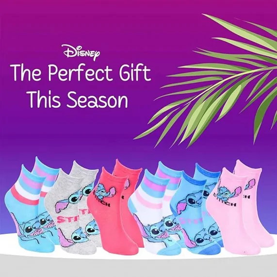 6 Paar "Lilo & Stitch" Socken, Mädchen (Socken) French Market auf FrenchMarket
