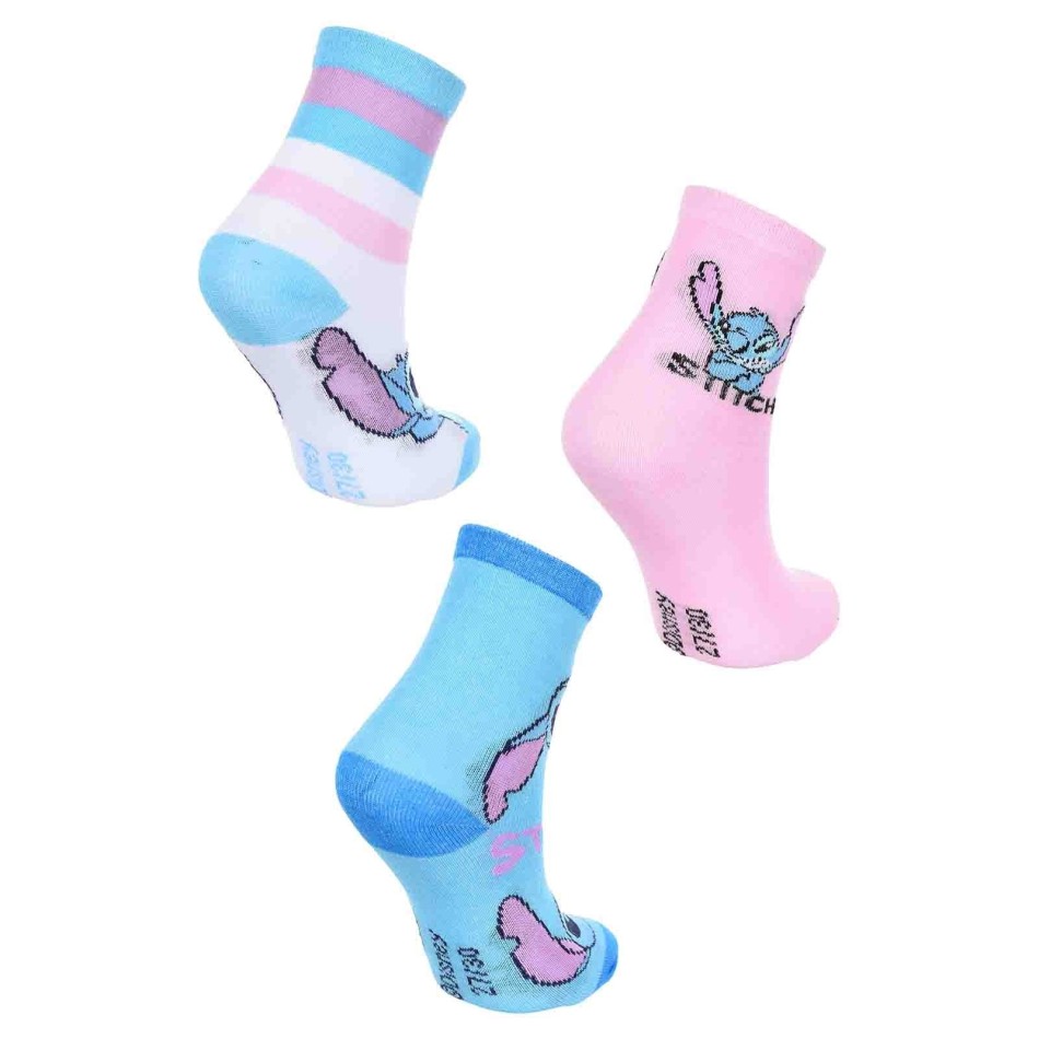 Lot de 6 Paires de Chaussettes Fille "Lilo & Stitch"