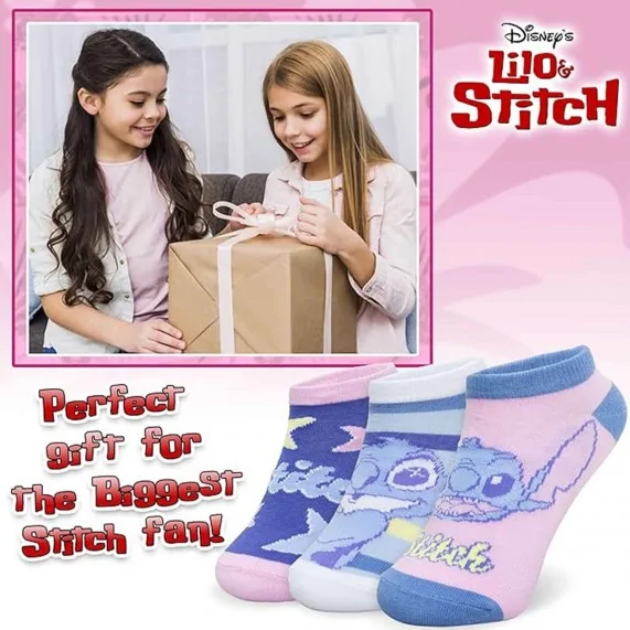 Juego de 3 pares de calcetines para niña Lilo & Stitch (Calcetines) French Market chez FrenchMarket
