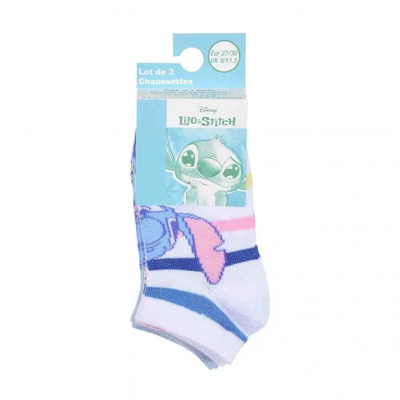 Lilo & Stitch 3-Pair Girls' Sock Set (Socks) French Market on FrenchMarket