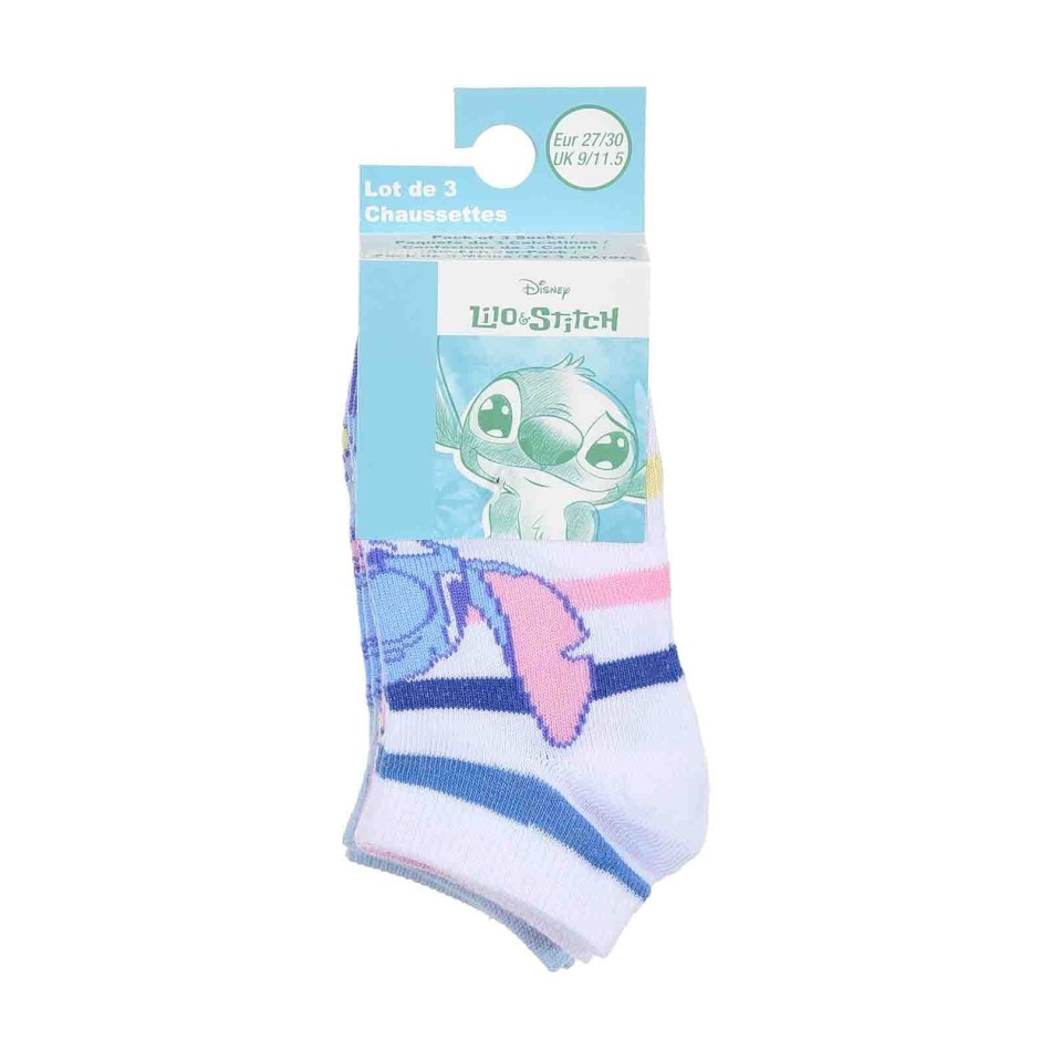 Lot de 3 Paires de Socquettes Fille "Lilo & Stitch"