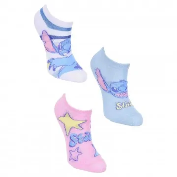 Lot de 3 Paires de Socquettes Fille "Lilo & Stitch" (Chaussettes) French Market chez FrenchMarket
