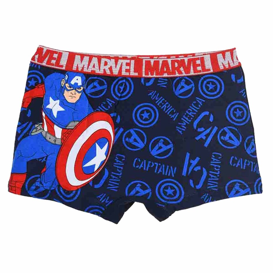 Set med 4 Marvel Avenger bomullsboxershorts för pojkar