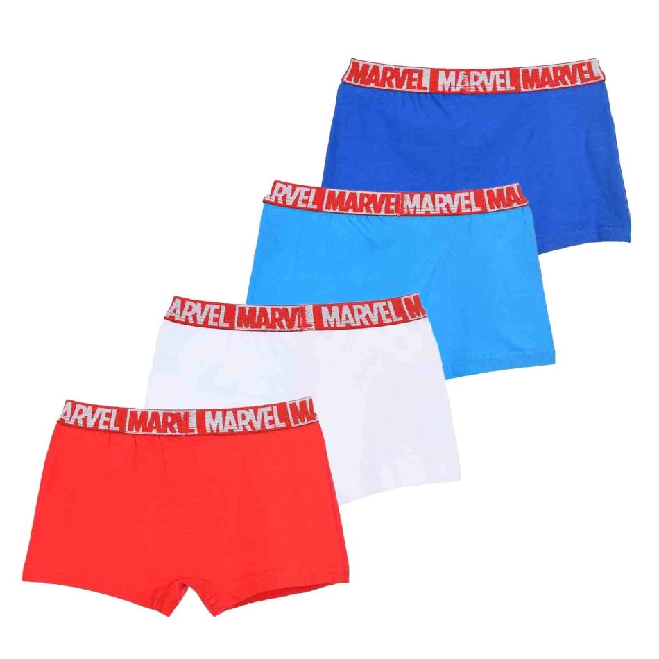 Lot de 4 Boxers Coton Garçon Spider-Man Marvel