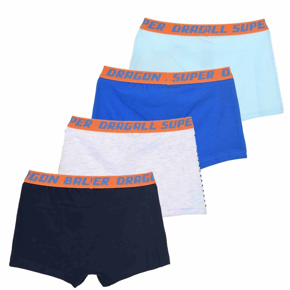 Set med 4 Dragon Ball Super bomullsboxershorts för pojkar - Officiell Goku | Comfort & Style Manga
