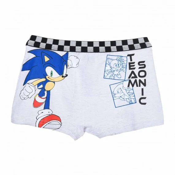 Set di 4 boxer SONIC The Hedgehog in cotone per ragazzi (Confezione di boxer da ragazzo) French Market chez FrenchMarket