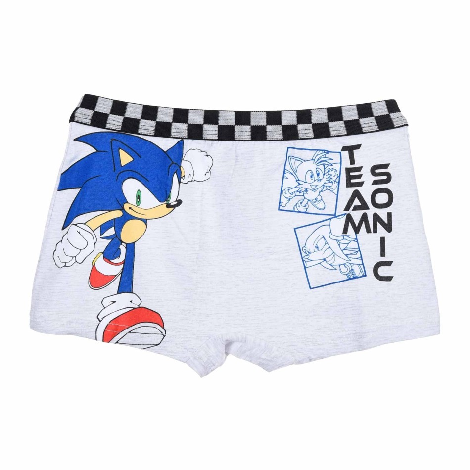 Set of 4 Sonic The Hedgehog Boy Boxer Briefs - 100% Cotton | Official SEGA License