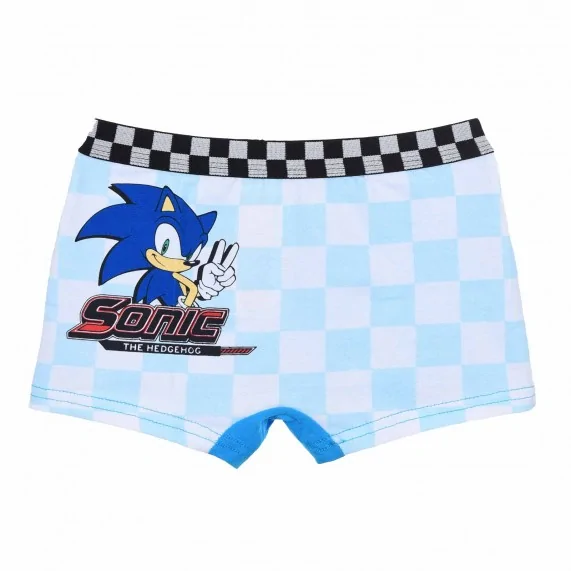 Set di 4 boxer SONIC The Hedgehog in cotone per ragazzi (Confezione di boxer da ragazzo) French Market chez FrenchMarket