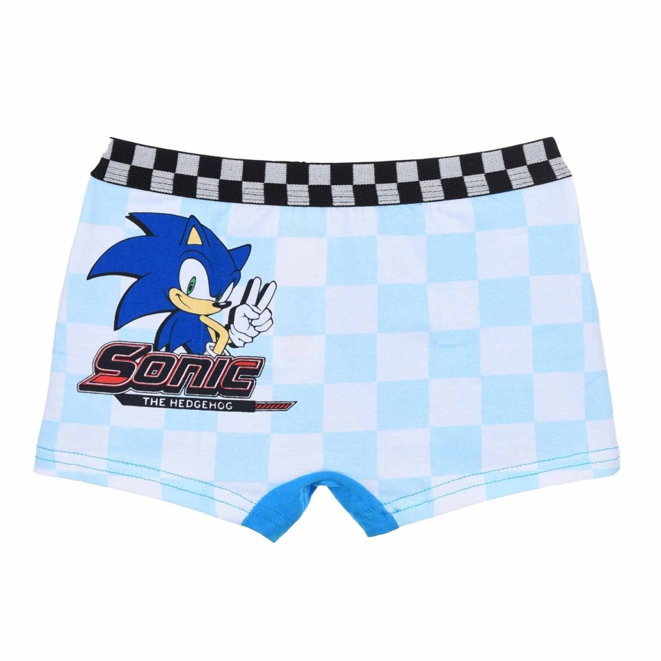 Set of 4 Sonic The Hedgehog Boy Boxer Briefs - 100% Cotton | Official SEGA License