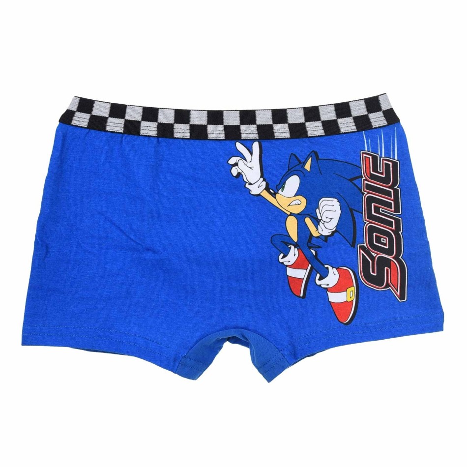 Set van 4 SONIC De Egel Katoenen Boxershorts voor Jongens (Set jongensboxershorts) French Market chez FrenchMarket