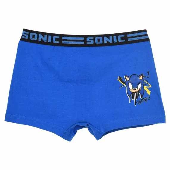 Set di 4 boxer SONIC The Hedgehog in cotone per ragazzi (Confezione di boxer da ragazzo) French Market chez FrenchMarket