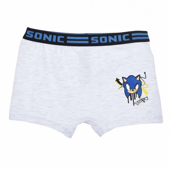 Set di 4 boxer SONIC The Hedgehog in cotone per ragazzi (Confezione di boxer da ragazzo) French Market chez FrenchMarket