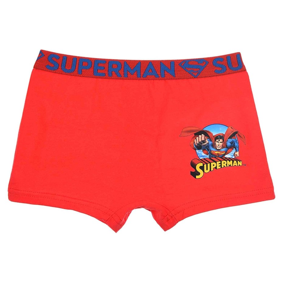 Set med 4 Superman-boxershorts i bomull för pojkar - DC Comics officiella licens | Komfort och hjältar
