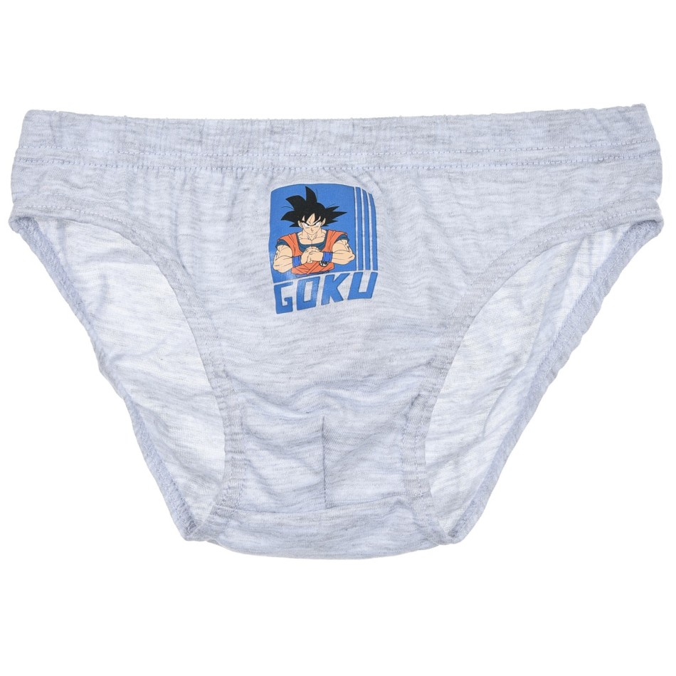 Set om 3 Dragon Ball Super Boy's Briefs - Bekväm bomull - Goku-motiv - Underkläder för barn Officiell licens