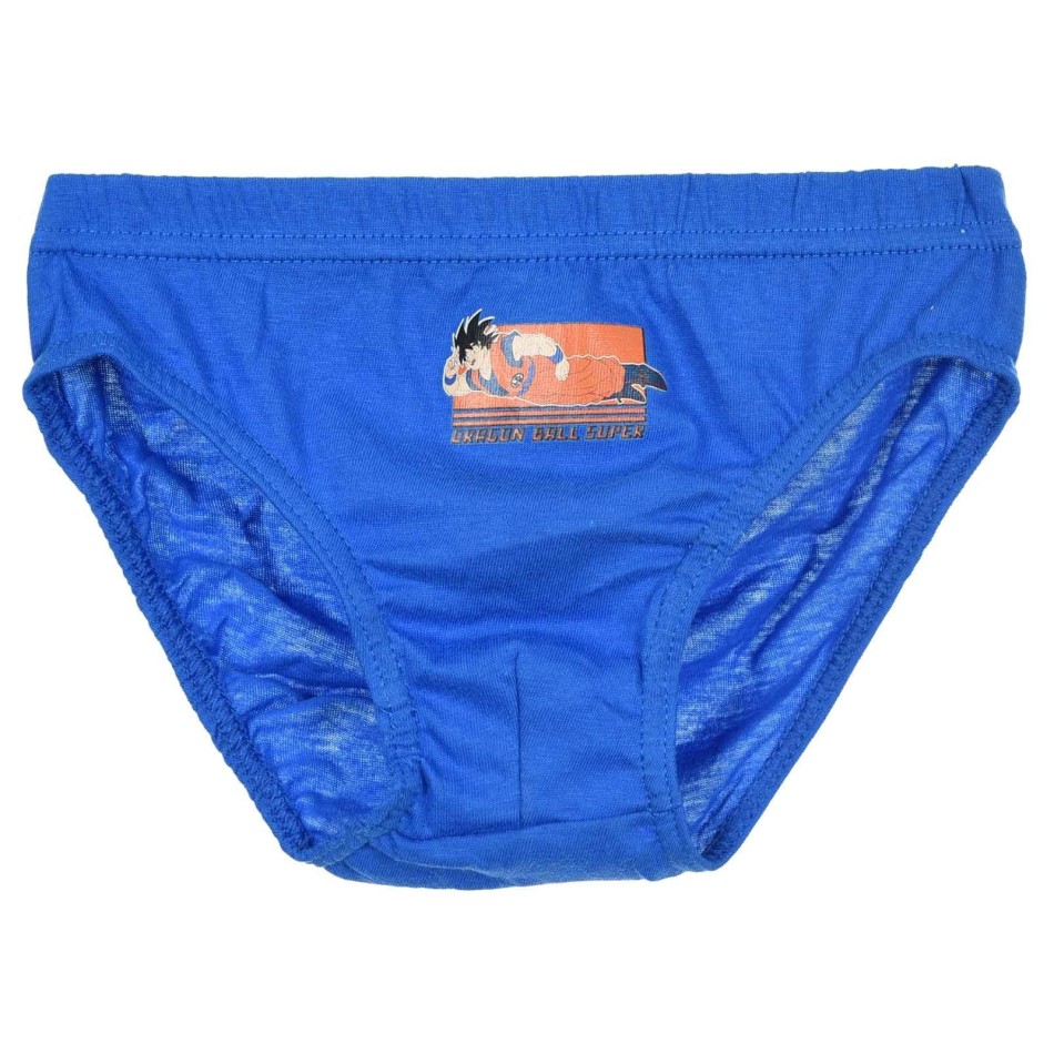 Set om 3 Dragon Ball Super Boy's Briefs - Bekväm bomull - Goku-motiv - Underkläder för barn Officiell licens