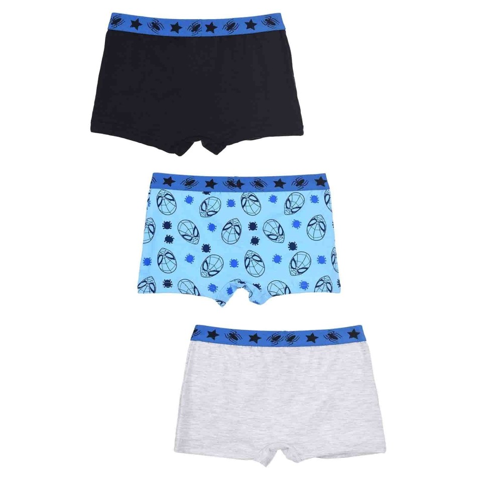 FRENCH MARKET Set Of 3 "Spider-Man" Cotton Boy's Boxer Briefs