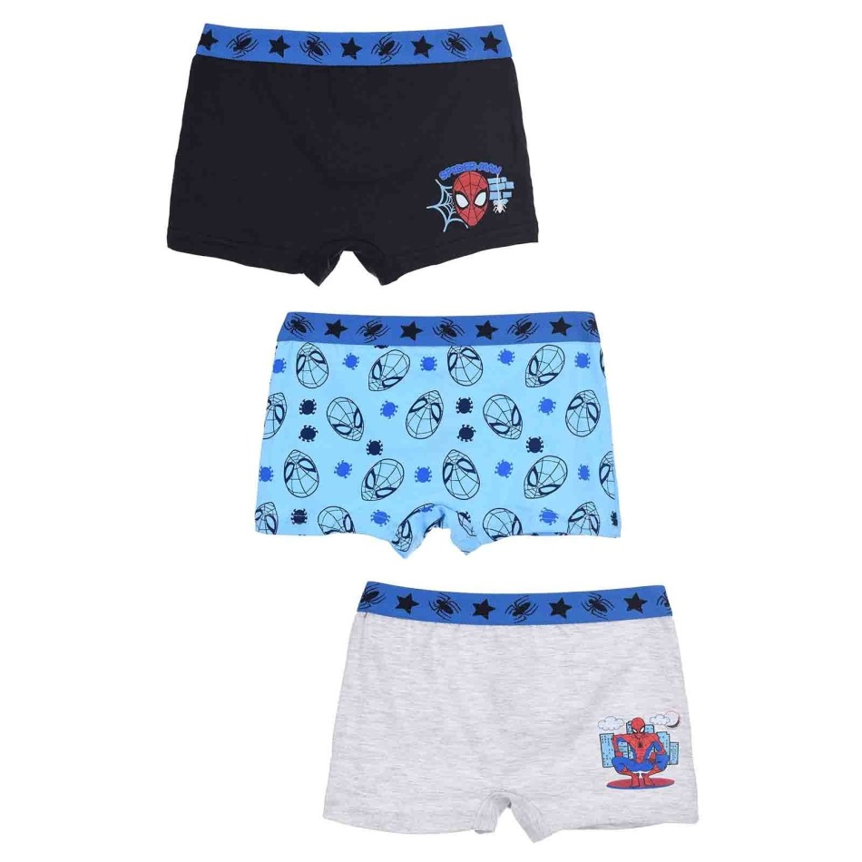 Set van 3 "Spider-Man" katoenen boxershorts voor jongens (Set jongensboxershorts) French Market chez FrenchMarket