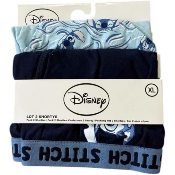 Set di 2 slip da donna in cotone Stitch Disney (Mutandine) French Market chez FrenchMarket