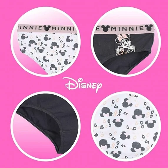 Set di 2 slip da donna in cotone "Minnie Disney (Mutandine) French Market chez FrenchMarket