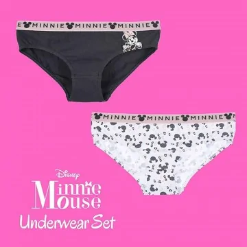 Lot de 2 Culottes Femme en Coton "Minnie Disney" (Culotte Femme) French Market chez FrenchMarket